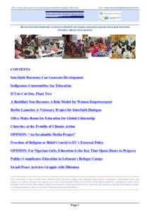 Education For Global Citizenship July-August 2014