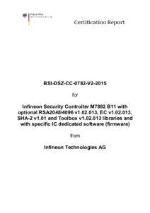 Certification Report BSI-DSZ-CC-0782-V2-2015