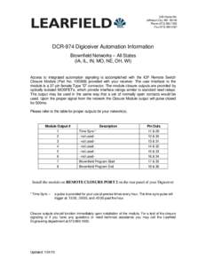 505 Hobbs Rd. Jefferson City, MOPhoneFaxDCR-974 Digiceiver Automation Information