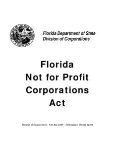 Florida Department of State Division of Corporations Florida Not for Profit Corporations