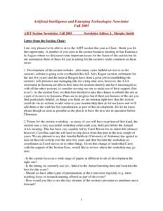 Microsoft Word - AIET_Newsletter_fall2005.doc