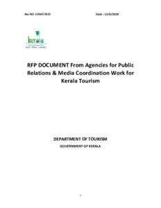 No-M3Date : RFP DOCUMENT From Agencies for Public Relations & Media Coordination Work for