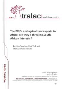 Microsoft Word - ToNAMC02 Ch06 BRICs Agric exports to Africa 20130218final.docx
