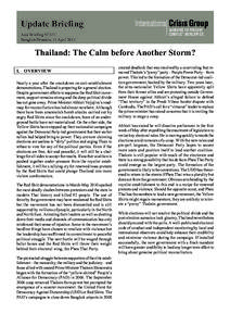 Microsoft Word - B121 Thailand- The Calm Before Another Storm
