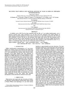 THE ASTROPHYSICAL JOURNAL, 490 : 407È411, 1997 NovemberThe American Astronomical Society. All rights reserved. Printed in U.S.A. MULTIPLE DUST SHELLS AND MOTIONS AROUND IK TAURI AS SEEN BY INFRARED INTERFERO
