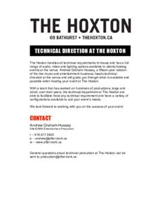 Microsoft Word - THE HOXTON TECHNICAL SERVICES.doc
