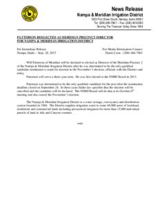 Microsoft Word - Patterson Elected Precinct 2 Director.docx