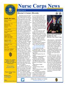 Nurse Corps News Volume 8, Issue 10 October[removed]Director’s Corner: Diversity