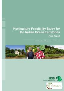 Horticulture Feasibility Study for the Indian Ocean Territories Final Report Christmas Island Phosphates  June 2010