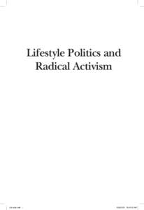 Lifestyle Politics and Radical Activism Life style.indb i:41:06 AM