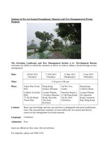 Microsoft Word - Talk on Pre wet Precautionary Measures and Private Property Tree Management
