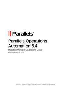 Parallels Operations Automation 5.4