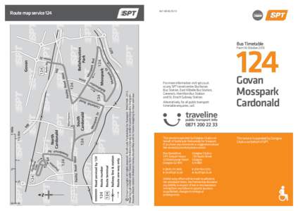 Ref. W045Route map serviceBus Timetable