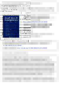 This article was downloaded by: [Georgetown University] On: 24 July 2014, At: 14:04 Publisher: Routledge Informa Ltd Registered in England and Wales Registered Number: Registered office: Mortimer House, 37-41 Mor