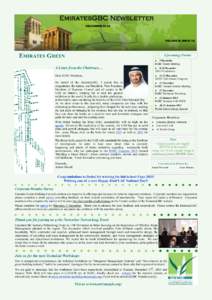 EmiratesGBC Newsletter DECEMBER 2013 VOLUME III, ISSUE 12  EMIRATES GREEN
