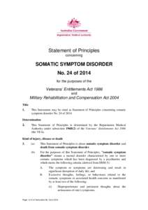 Microsoft Word - SoP[removed]of[removed]RH[removed]somatic symptom disorder - 26 March 2014.DOC
