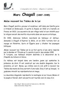 L’iconographie de la Justice : allégories et symboles _____________________________________________________________________  Marc  Chagall