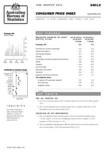 [removed]Consumer Price Index, Australia (Jun 2013)