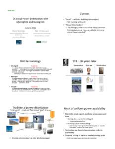 Electric power distribution / Distributed generation / Electric power generation / Emerging technologies / Microgrid / Electrical grid / Smart grid / Fractalgrid