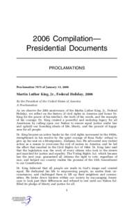 2006 Compilation— Presidential Documents PROCLAMATIONS Proclamation 7973 of January 13, 2006