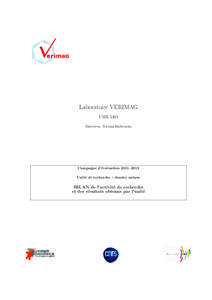 Laboratoire VERIMAG UMR 5104 Directeur: Nicolas Halbwachs Campagne d’´ evaluation 2011–2015