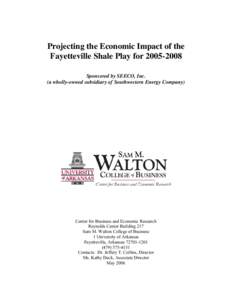 Microsoft Word - Fayetteville Shale Economic Impact Study--Final.doc