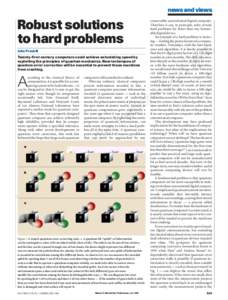 news and views  Robust solutions to hard problems John Preskill