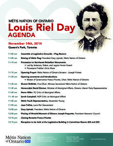 LouisRielDay2014-Agenda(QueensPark)