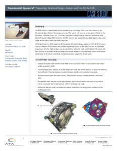 |  Experimental Spacecraft Supporting Structural Design, Analysis and Test for the X-38 Case Study