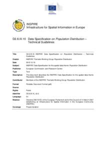 INSPIRE Infrastructure for Spatial Information in Europe D2.8.III.10 Data Specification on Population Distribution – Technical Guidelines