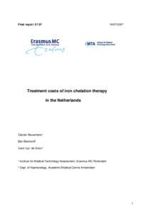Alternative strategies of iron chelation therapy