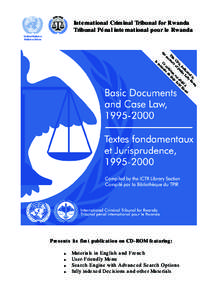 International Criminal Tribunal for Rwanda Tribunal Pénal international pour le Rwanda United Nations Nations Unies  th