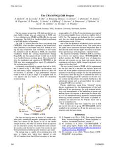 PNI-ACC-04  GSI SCIENTIFIC REPORT 2012 The CRYRING@ESR Project 1