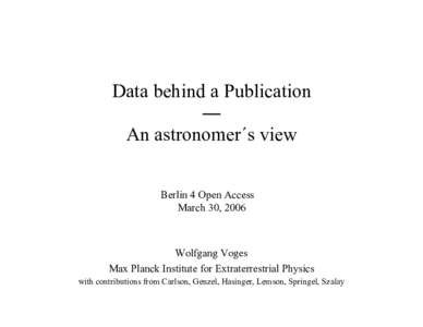 Expectations of Scientists concerning Publication Management ― Astrophysics Scenarios including Virtual Observatory and GRID Activities