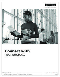 Addressed Admail  TM Connect with your prospects