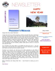 JANUARY[removed]NEWSLETTER HAPPY NEW YEAR! 950 Main Street