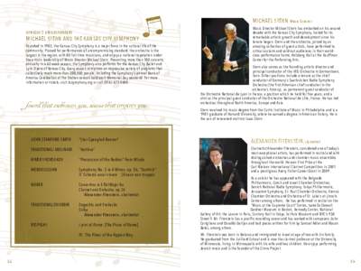 Curtis Institute of Music / Rittenhouse Square /  Philadelphia / Orchestra / Michael Stern / Concertmaster / American music / Music / Entertainment