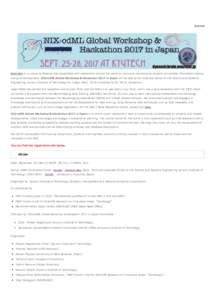DynamicBrain Platform - NIX-odML Global Workshop & Hackathon 2017 in Japan