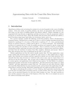 Approximating Data with the Count-Min Data Structure Graham Cormode S. Muthukrishnan  August 12, 2011