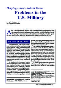 Denying Islam’s Role in Terror  Problems in the U.S. Military by David J. Rusin