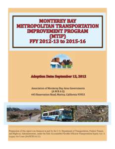 MONTEREY BAY METROPOLITAN TRANSPORTATION IMPROVEMENT PROGRAM (MTIP) FFY[removed]to[removed]