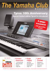 Tyros 10th Anniversary Special limited edition Tyros4 is introduced 4-pag e souve