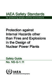 IAEA Safety Standards for protecting people and the environment Protection against Internal Hazards other than Fires and Explosions