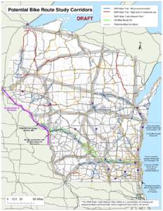 Potential Bike Route Corridors - Statewide Intrastate Bikeway Solicitation