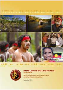 Microsoft Word - Review of the Roles and Functions of Native Title Organisation[removed]v2