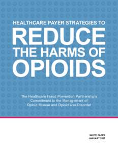 Healthcare Payer Strategies to Reduce the Harms of Opioids