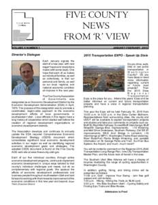 FIVE COUNTY NEWS FROM ‘R’ VIEW VOLUME X NUMBER 1  JANUARY-FEBRUARY, 2015