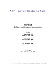 Pat Drilling Catalogue (ACF)