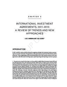C H A P T E R   3  SA INTERNATIONAL INVESTMENT AGREEMENTS, 2011–2012: