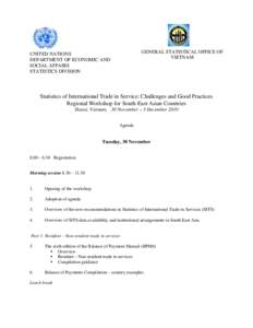 Microsoft Word - WS on SITS, Hanoi - Draft Agenda - 18 November.doc